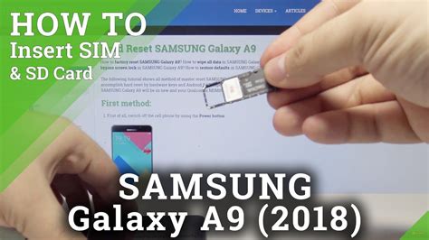 Samsung Galaxy A9 (SDCard & SIM) .